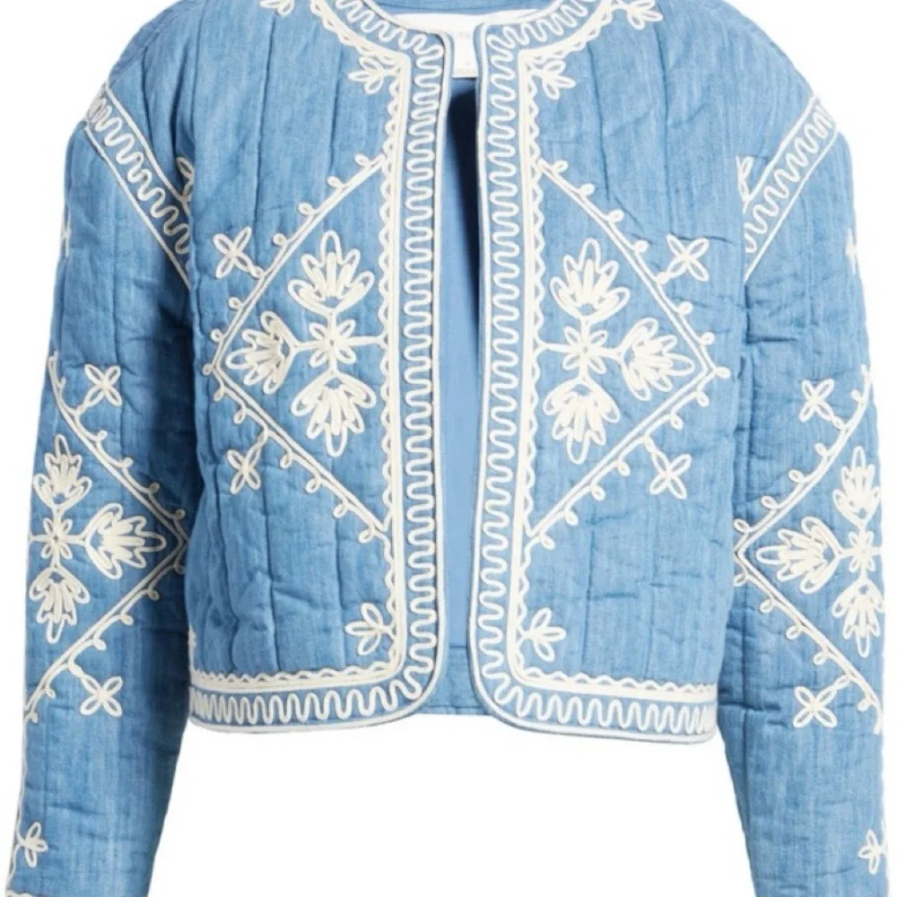 Embroidered Blue Jacket - Picture 1 of 2